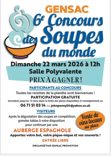 Concours de Soupes du monde Gensac 2026