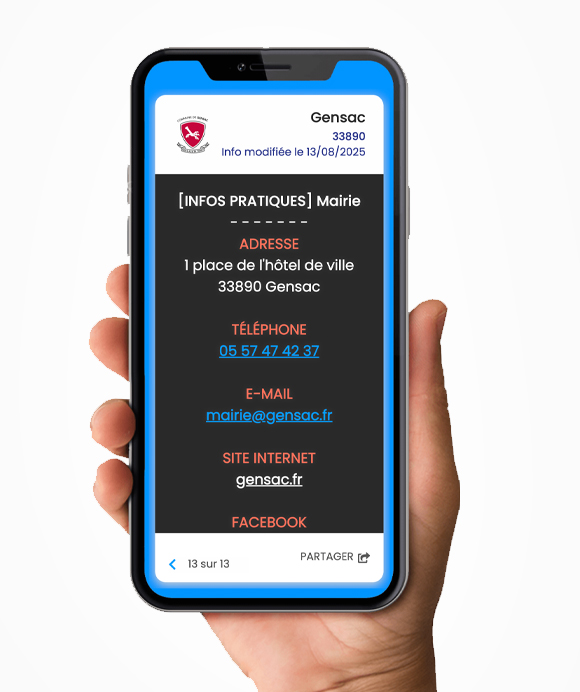 Application PanneauPocket de Gensac