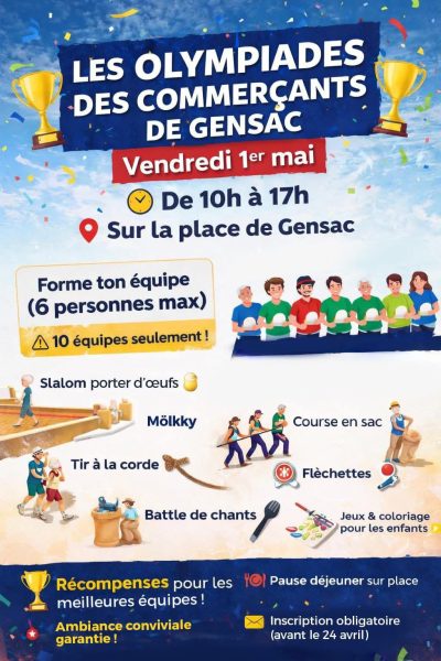 1ère olympiades des commerçants de Gensac