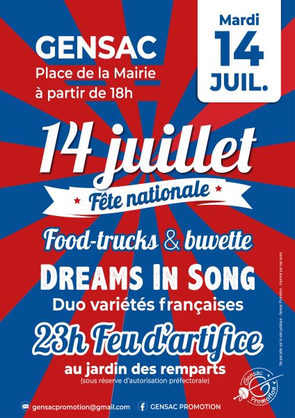 Gensac fête le 14 Juillet