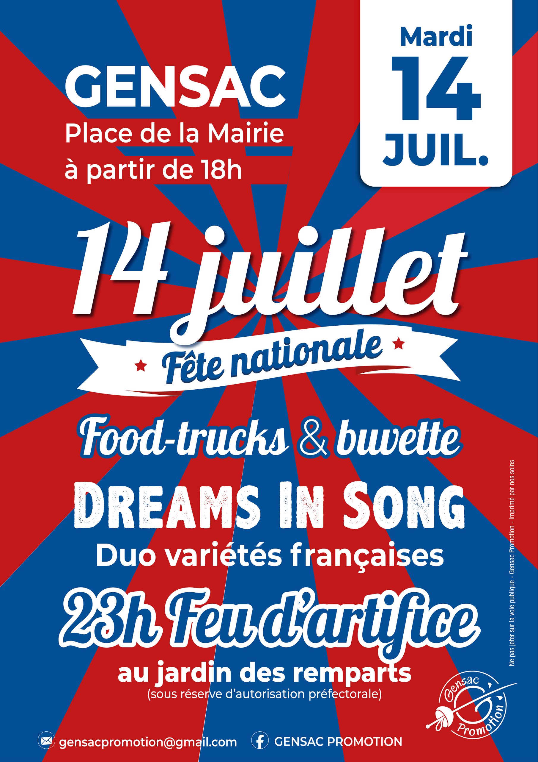 Gensac fête le 14 Juillet