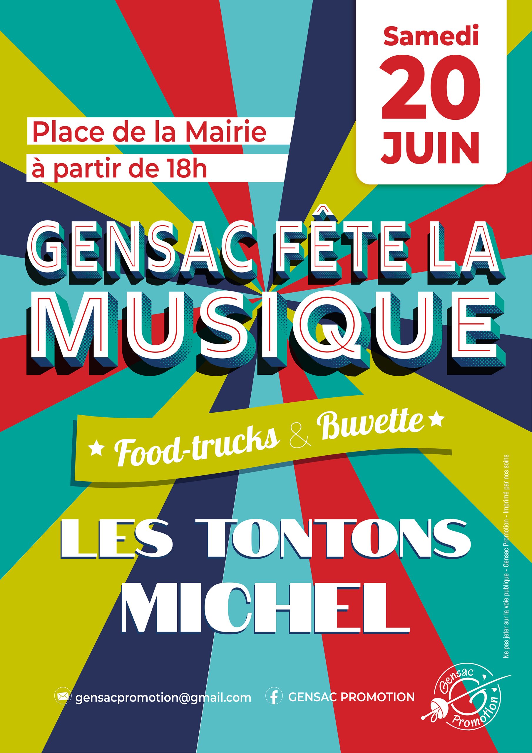 Fête de la musique à Gensac samedi 20 juin 2026