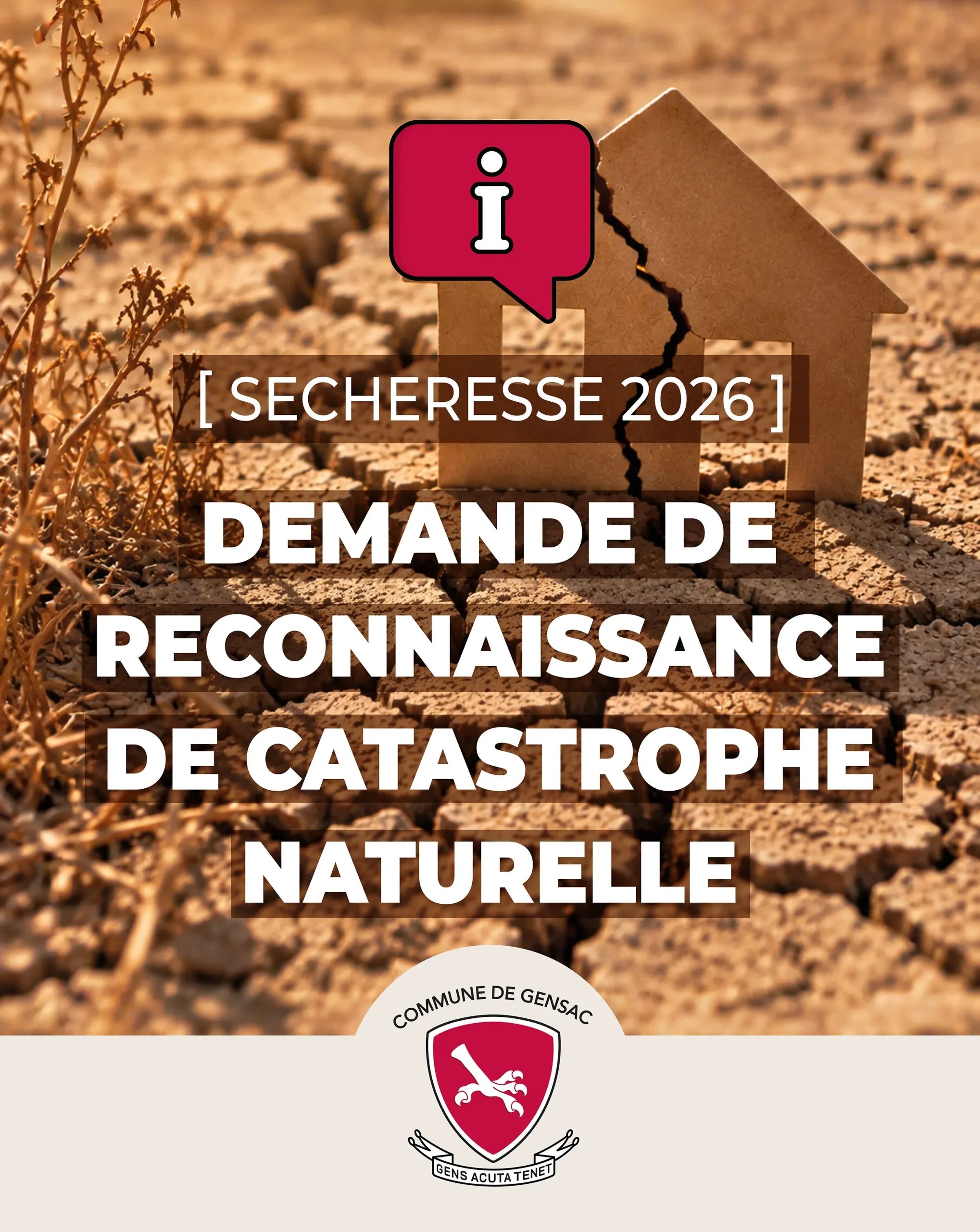 Sécheresse 2026 : recensement des fissures et dommages sur les habitations