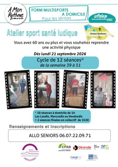 [ACTIVITÉS PHYSIQUES SENIORS] 12 séances gratuites à domicile