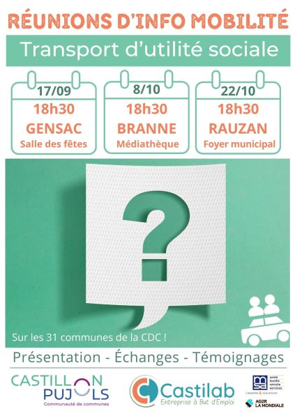 Réunion d'information sur le transport d'utilité sociale