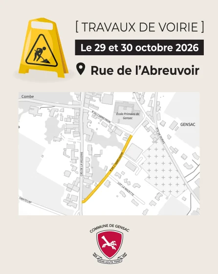 [TRAVAUX VOIRIE] Rue de l&rsquo;Abreuvoir